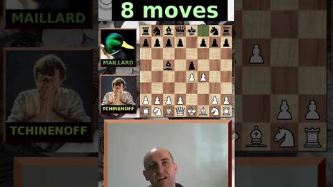 Tchinenoff vs Maillard - Top 10 fastest checkmates in history! #5