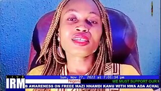 Ipob Awareness On Freee Mazi Nnamdi Kanu With Nwa Ada Achalugo | Nov 27, 2022