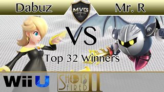 Dabuz (Rosalina) vs. LLL|Mr. R (Sheik & Meta Knight) - Top 32 Winners - Shots Fired 2