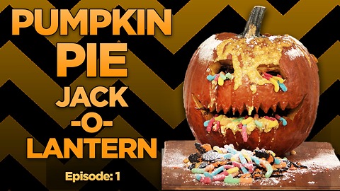 Pumpkin Pie Jack-o-Lantern with Nightmare Dip! | Deep Fried Crazy