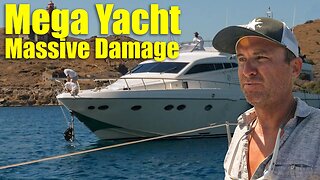 Motor yacht almost destroys my boat!