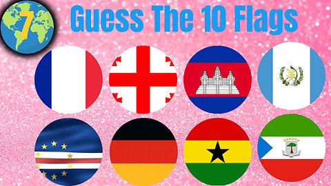 Guess the Country By flag Quiz | Time 10 sec | Hard Challenge