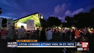 Community holds vigil in St. Pete to remember El Paso, Dayton shooting victims