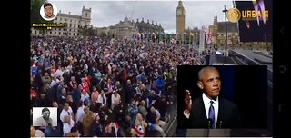 "Tommy Robinson fires up the crowd in London"