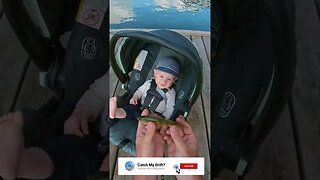 Baby Boy's Cute Reaction to Dad Catching Fish #shorts #fishingshorts #fishing