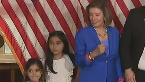 Speaker Pelosi Elbows Rep. Mayra Flores' Daughter During Ceremonial Swearing-In