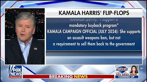 Hannity: This Is Kamala's Election Year Conversion