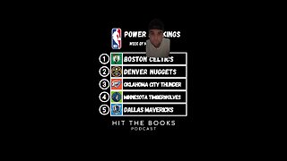 NBA Power Rankings for the Week! Who do you like to win the NBA Finals? 🏀