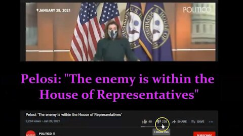 Nancy Pelosi: The 'Enemy is Within' and Why Do the Police Want To Keep the Fences Up Permanently?