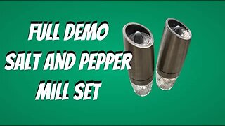 Gravity Electric Pepper & Salt Mill Set: Full Product Demonstration