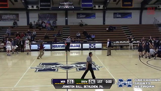 Loose Dog Runs Over College Basketball Player During Game