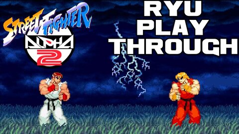 Street Fighter Alpha 2 - Ryu Playthrough - Super Nintendo 😎Benjamillion