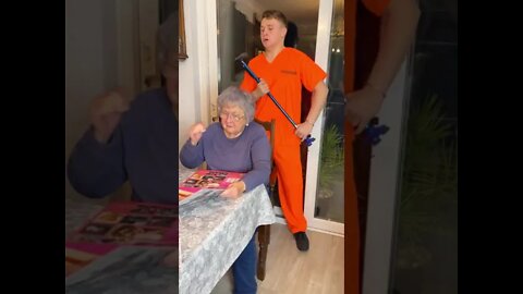 He surprised his grandma in the craziest way!