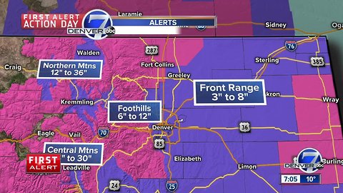 Current Colorado weather and traffic update as of 7:15 p.m. Saturday, March 2.