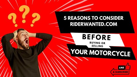 5 Reasons to Consider Rider Wanted Before Selling Your Motorcycle