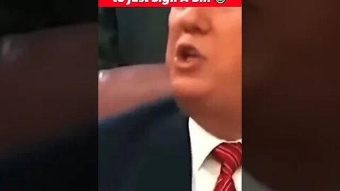 DonaldTrump Destroys a reporter telling him to just Sign A Bill 😂😂😂😂