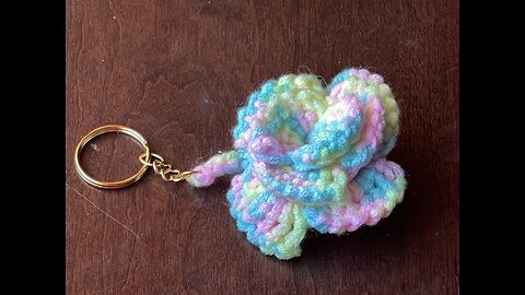 Handcrafted crochet keychain #crochet #craft #art