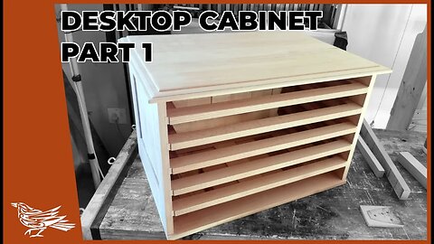 Making a DESKTOP CABINET using HAND-TOOLS - Part 1