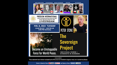 Peter Stone - “The Sovereign Project: Become an Unstoppable Force for World Peace”