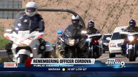 Public viewing for fallen Nogales police officer