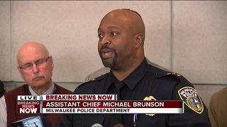 MPD Assistant Chief Michael Brunson addresses fallen officer