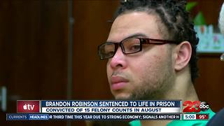 Brandon Robinson sentenced to life in prison