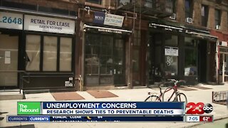 REBOUND: Unemployment concerns as research shows ties to preventable deaths