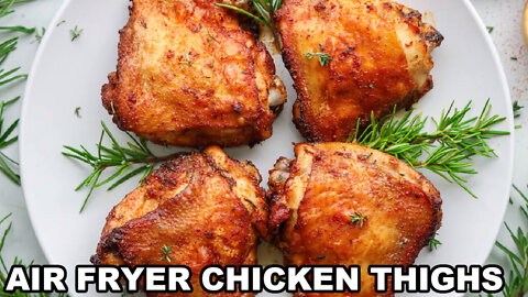 The BEST Air Fryer Chicken Thighs (25-minute recipe)