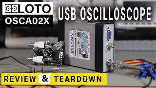Loto OSCA02X USB Oscilloscope ❤ Open Source Interface ⭐ + Function Generator & Logic Analyser