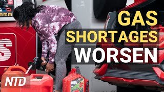 Gas Shortage Worsens; Inflation Jumps to 4.2%, a 13-Yr High; Dow Plunges 680 Points | NTD Business