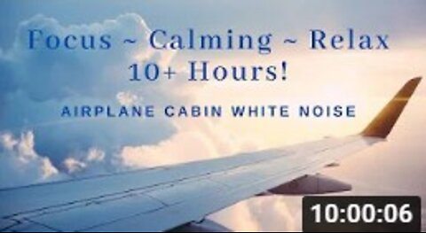 04: Soothing Airplane Cabin White Noise for Sleep, Study, Meditation, Relaxation