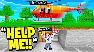 Minecraft Manhunt but I trolled with HELICOPTERS!