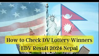 How to cheak DV 2024 Result ? DV result kasari cheak garne ?