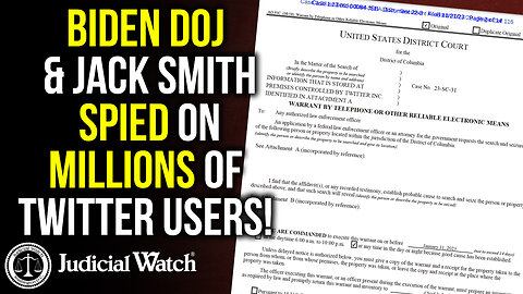 Biden DOJ/Jack Smith SPIED On Millions of Twitter Users!