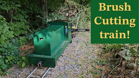 Cleaning up Brush on the Mill Brook Railroad