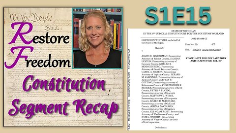 Abortion & the Constitution - Constitution Segment Recap S1E15