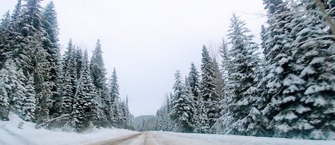 If you like wicked roads check out this wee video going over the Monashee pass on Feb. 25, 2021