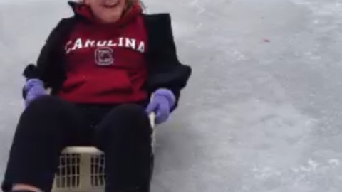 Hilarious Sled Fail