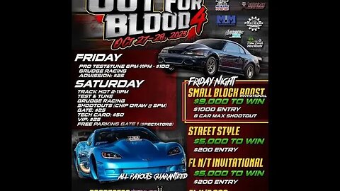 LIVE: Drag Racing - Out For Blood 4 [Day 1] @bradentonmotorsportspark2637 10.27.23