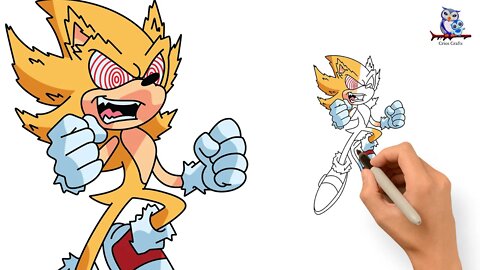 How to Draw Fleetway Super Sonic - Art Tutorial