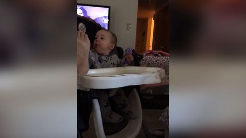 Baby Can't Handle Dad's Stinky Feet