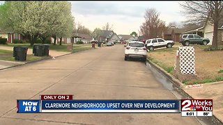 Claremore neighborhood upset over new development
