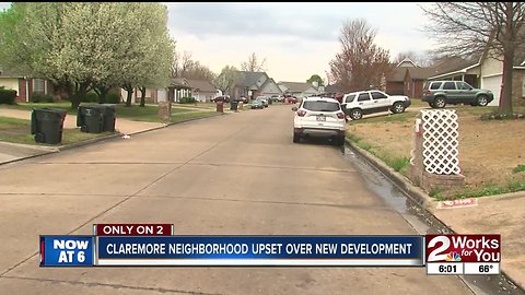 Claremore neighborhood upset over new development