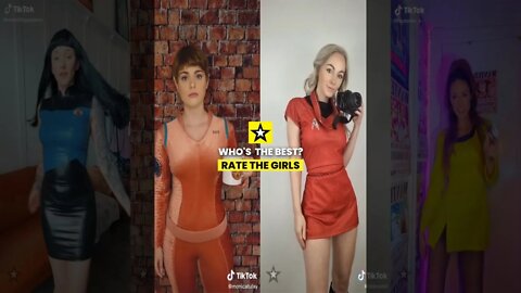 Rate the Girls: Snap Star Trek TikTok Cosplay Contest #1 🚀🖖 #shorts