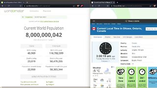 The Moment Global Population Crossed 8 Billion (According to Worldometer)