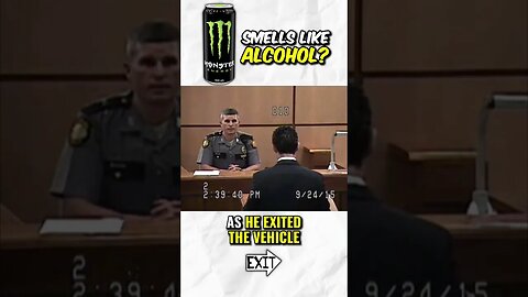 Police Officer Confuses ALCOHOL with ENERGY DRINK