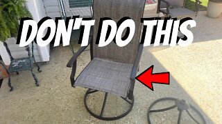 How to easily assemble a swivel chair for patio