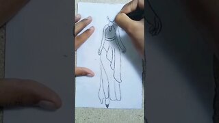 Girl drawing 🥰 #shorts #girldrawing #drawingtutorial #ytshorts #short