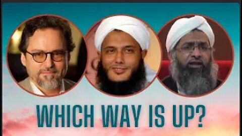 Which way is up Hamza Yusuf, Mohammad Dedew and Mumtaz ul Haq want to know! 😎👆🏾🤷🏾 ♂️