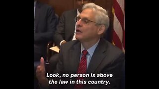 SOMEBODY Is Above The Law: Merrick Garland's DOJ Won't Prosecute Merrick Garland